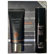 토니모리 기미야 비타씨37 포뮬러 미백 앰플 37ml + 미백 톤업 선크림 SPF50+ PA+++ 30ml 세트, 1세트