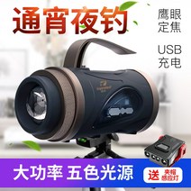 LED 잡어등 밤낚시용 써치라이트 4색 낚시 라이트, 낚시대브라켓10~60h수명 유도 미끼 조명