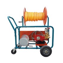 신일실업 밀차형 모터 분무기 SI-802 이동식 농업분무기 방역 소독기 원예, 8.5mmX100M