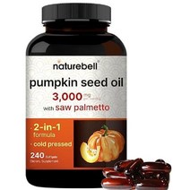 NatureBell 호박씨 추출물 3000mg240캡슐 3개월분, 240 카운트(1팩)