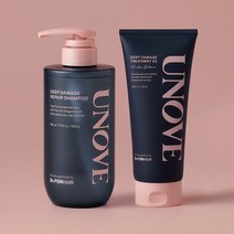[어노브] 딥 데미지 리페어 단백질 샴푸 500g + 딥데미지 트리트먼트 320ml, 01. 딥 데미지 리페어 샴푸 500g, 01. 딥 데미지 트리트먼트 320ml(웜페탈)
