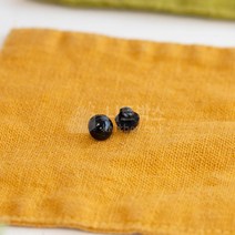 검정 둥근 단추, 8mm