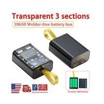 Unbranded DIY 배터리 케이스 LCD 디스플레이 전원 은행 쉘 충전기 상자 3PC