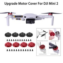 4PCS DJI MINI 2 업그레이드 모터 커버 캡 방진 엔진 보호대 가드 알루미늄 라이트 슬립 오버 MAVIC 액세서리, 블랙 미니 2