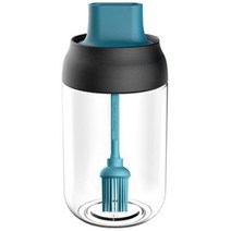 250ml 유리 양념 용기 조미료 항아리 방습 스푼 뚜껑 오일 꿀 소금 후추 디스펜서 병 주방 액세서리, plum, 하나