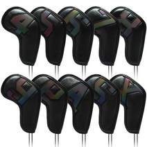 심플 디자인 골프 아이언 헤드 커버, 6. 화이트