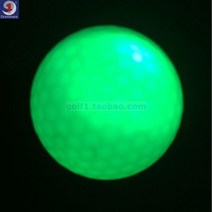 아주 새롭운 골프공 구기 시합 기프트 레인보우 섬광구 솔리드 무지 항 선명한 LED 발광공 야간공연, 롱 라이트 볼 =그린