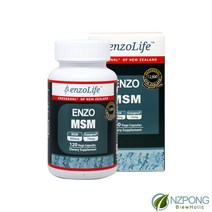 뉴질랜드 엔조라이프 식이유황 MSM 800mg 120캡슐