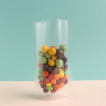 이지포장 PET 투명 스탠드 봉투 20X30+5.5 100매 간식 보관 소분, 단품
