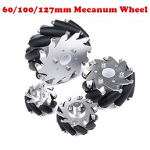 호환 아두이노 로봇 개발자 4 개/대 60mm 100mm 127mm 알루미늄 합금 금속 메카넘 휠 arduino 라즈베리 파이, CHINA, 1개, 60mm wheel D6mm