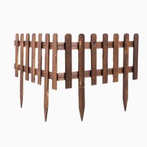 Starry 실외나무 화단울타리 휀스꾸미기보드, 탄화 된 색상 122*90/60 플레이트 폭 6CM 플