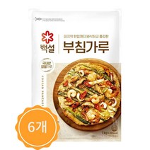 CJ 명절전 제사음식 생일 추석 설날 상차림 부침가루 마지막 한입까지 바삭 1kg, 6개