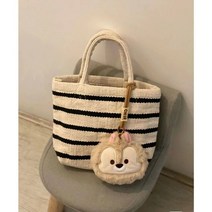 뜨개백 백 가방 인도 손으로 짠 짜여진 작은 쌀 면