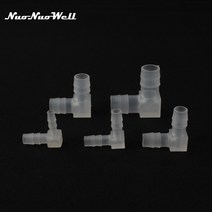 NuoNuoWell식품 등급 4mm 20mm 호스 90 도 팔꿈치 커넥터 수족관 어댑터 물고기 탱크 공기 펌프 파이프 피팅 6 개, [06] 16mm, [01] WHITE