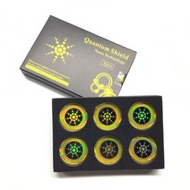 전자파차단담요 전자파차단앞치마 임산부선물원형 전자기 방패 방사선 방지 스티커 6 개 휴대폰용, 01 Gold_01 no