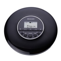 벽걸이CD플레이어 USB 블루투스 플레이어 휴대용CD플레이어 휴대용 CD 성 학생용 개 컴팩트 디스크 헤드폰 잭 포함 워크맨 LCD 디스플레이 포함Bla, [01] Black