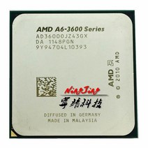 파워딜 AMD A6-Ses A6 3600 2.1 GHz 쿼드 코어 CPU 프로세서 AD3600OJZ43GX 소켓 FM1, 한개옵션0