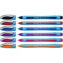 Schneider Slider Memo XB 볼펜 다양한 색상 6개 팩 (150296), Assorted_1 Count (Pack of 6)
