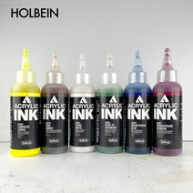 홀베인 아크릴 잉크 액상 아크릴물감 100ml, AI816피롤오렌지