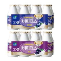 푸르밀 비피더스 블루베리 130ml x 16개입 + 포도 130ml x 16개입, 단품, 10개