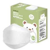 에버렉스 황사방역 마스크 중형 KF94 흰색, 100개입, 1개, 화이트