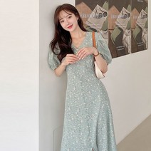 코코블랑 세느 플라워 롱 원피스