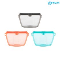 실리만 [실리만] 실리콘 푸드 주머니 소분 파우치 지퍼팩 350ml, 상세설명 참조, 로즈코랄