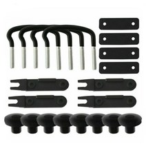 자동차 루프백 자동차 천장캐리어아연 도금 금속 지붕 상자 자동차 밴 장착 피팅 키트 U-볼트 클램프, 한개옵션0