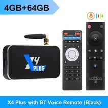 ott셋톱박스 구글 크롬캐스트 오디오 ugoos x4 pro tv box android 11 amlogic s905x4 lpddr4 4gb 32gb av1 cec hdr 4k, 영국 플러그, x4 플러스 4g64g bt rc
