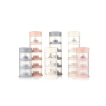 모아케어 BPA FREE 원형 PP 심플 디자인 분유케이스, 3단, 그레이