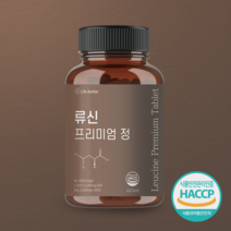 라이프앵커 류신 단백질 1000mg 60정 루신 뉴신 leucine 로이신 농축유청단백질 유단백추출물 산양유단백질 분리대두단백질, 1통(2개월분)
