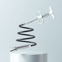 90/160cm 하수관 Unblocker Hair Dredge Hook 스프링 파이프 준설 도구 주방 욕실 하수도 청소 도구 Dropshipping, White 1.6m