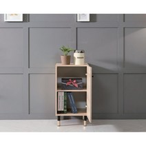 TV협찬 오크우드 침실 미니 사이드 높은 협탁(40cm) 자취방 장식장 포인트, 오크