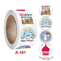 초대장 카드 생일 축하 인사말 카드 12 장 감사합니다 DIY 봉투와 빈 접는, 18 sticker 2.5cm 500pcs