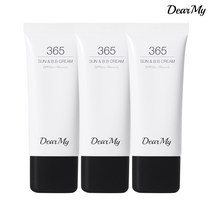 [디어마이페이스] 디어마이 365 선&비비 크림_선크림 비비크림 메이크업기초 파운데이션, 혼합색상, 3개