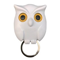 1PCS 올빼미 모양 벽 후크 키 홀더 벽 스티커 열쇠 고리 열쇠 걸이 후크 벽 걸이 후크 부엌 홈 장식, Owl white