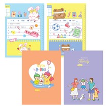 (주)준수 초등노트 1-2 받아쓰기 24매, 옵션2_옐로우