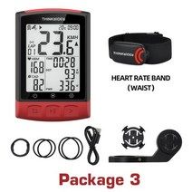 속도계 무선 GPS ThinkRider BC108 자전거 컴퓨터 사이클링 BLE 4.0 ANT + Ciclismo Garmin Zwift 액세서리 용 전력계, 4 Package 3, 3 러시아