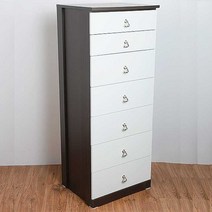 블루밍가구 480 7단 서랍장 수납장, 4807단 웬지화이트B