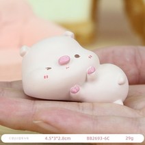 LIANGPIN 모던 심플 귀여운 돼지 인테리어장식소품 행운의상징 집들이 개업 선물 차량 인테리어 소품, 미니 장식품-C 멋진 거짓말 BB2693-6C