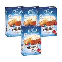화이트윙스 바닐라 케이크 믹스 510g White Wings Vanilla Cake Mix, 4팩