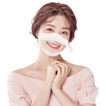 투명창마스크 입모양 보이는 수화마스크 10개 한세트, 중형 10매입, 상세페이지 참조2, 상세페이지 참조2