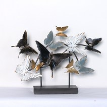 철제장식품 나비 프시케 가로형 MB1109 철제 인테리어 오브제 소품