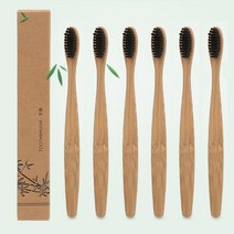 숯 천연 대나무 소재 명품 칫솔 블랙 클린 10P 호텔, 1개, 원컬러
