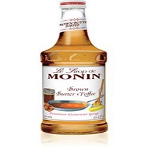 Monin - Brown Butter Toffee Syrup Rich and Nutty Flavor Great for Lattes Iced Coffees Milkshake, 1