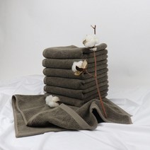 코튼알리오 호텔수건 150g 30수 면사 데일리수건 국내생산 욕실타월 클래식 5장 10장, 코코아