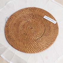 라탄 원형 받침대 25cm -1p