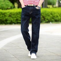 남성 와이드 레그 청바지 약간 플레어 슬림 피트 유명 브랜드 블루 블랙 청바지 디자이너 클래식 남성 스트레치 데님 팬츠