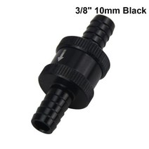 6 사이즈 4MM 6MM 8MM 10MM 12MM 16MM 비 리턴 편도 연료 체크 밸브 알루미늄 합금 가솔린 디젤 PQYFCV, 10mm Black, 10mm Black