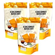 [덕부아] 코코넛 비스킷 60g, 3개